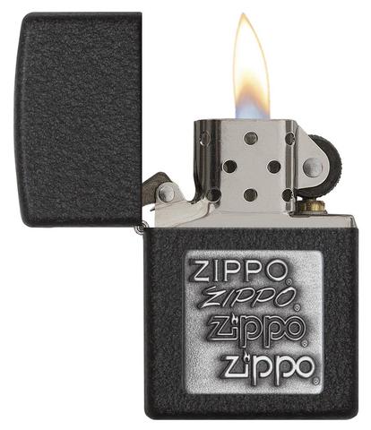 ZIPPO | Black Crackle with 4x Zippo