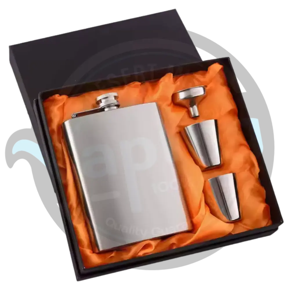 HIPFLASK | Stainless Set (8oz) - W/2 Cups