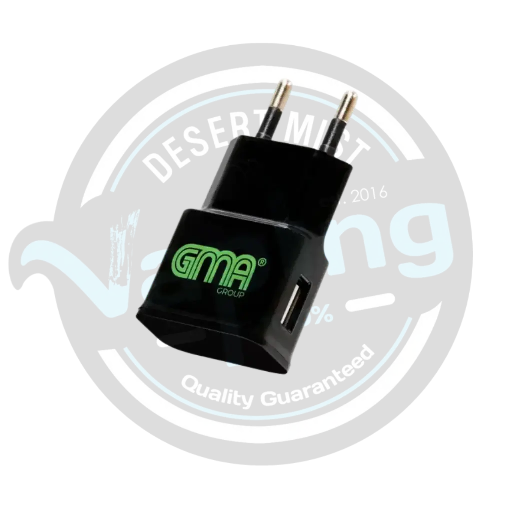 GMA | WALL CHARGER - 2.4A 12W USB (BLACK)