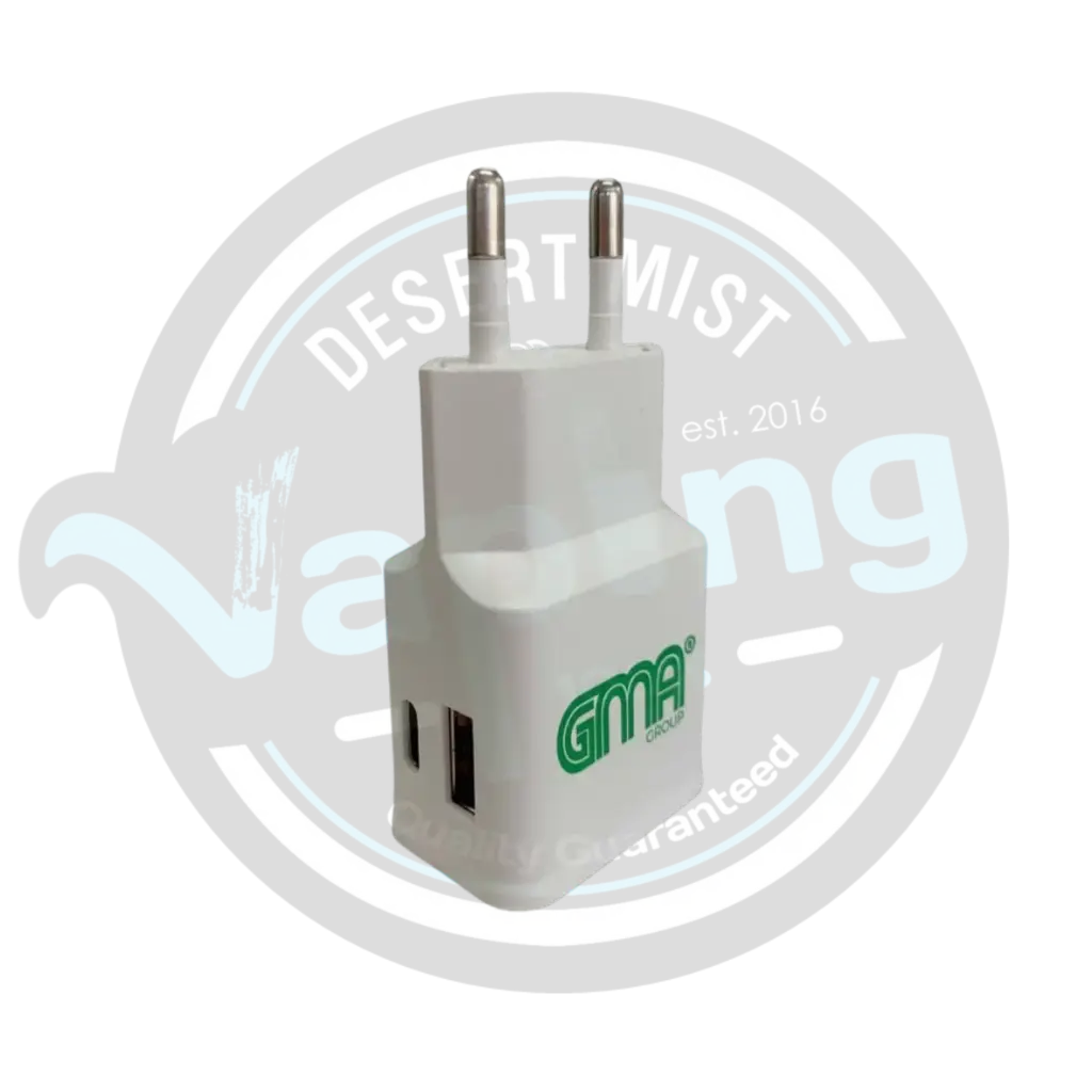 GMA | WALL CHARGER - 2.4A 20W USB + USB-C