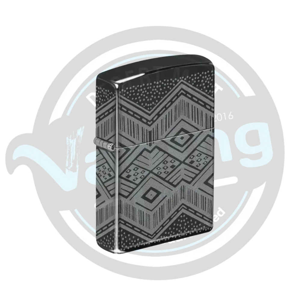 ZIPPO | High Polished Black W/ Pattern