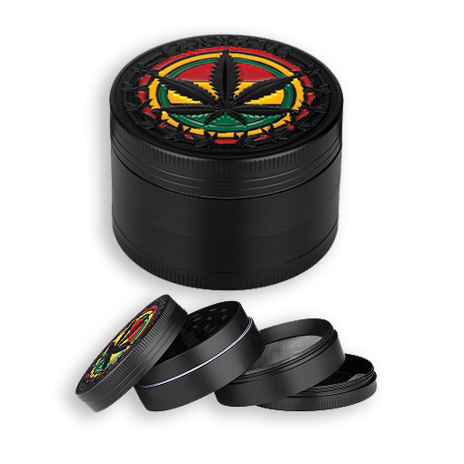 [G042 340004] Grinder - Black Leaf (4 Part)