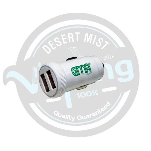 [46956453] GMA | CAR CHARGER - DUAL USB (WHITE)