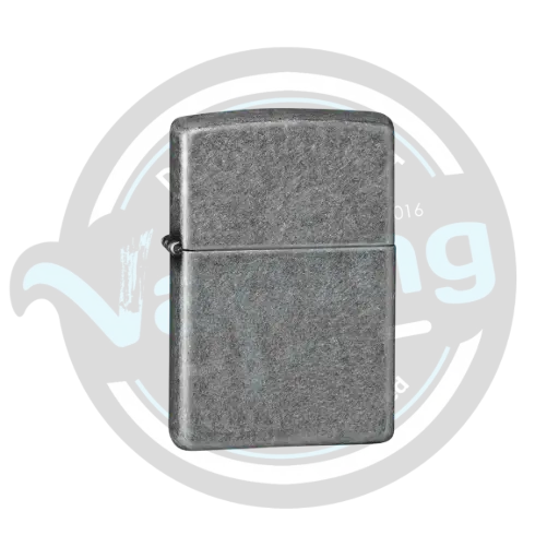 [121FB] ZIPPO | Regular Antique Silver Plate Flat Bottom